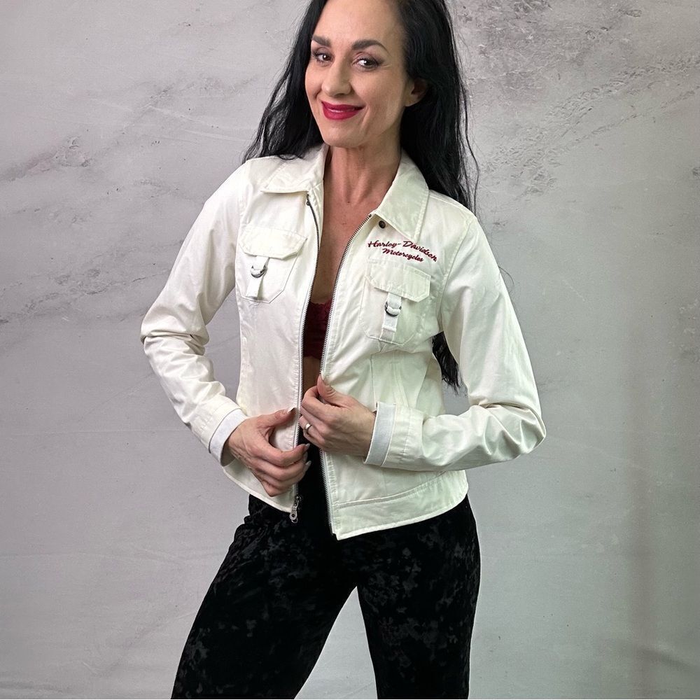 Harley Davidson light weight lined jacket coat